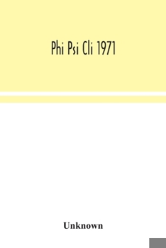 Paperback Phi Psi Cli 1971 Book