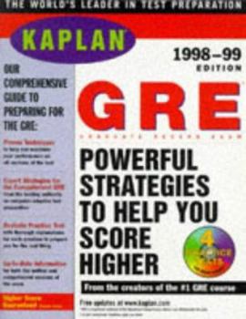 Paperback Kaplan GRE 1998 99 with CD ROM: Graduate Record Exam [With CDROM] Book