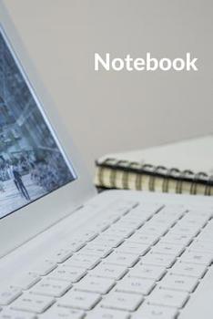 Paperback Notebook: A cool notebook, with laptpo motiv 5,83 x 8,27 in, squared. Book