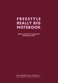 Paperback Freestyle Really Big Notebook, Serious Creativity Collection, 800 Pages, Grape Book