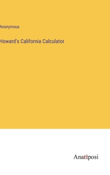 Hardcover Howard's California Calculator Book