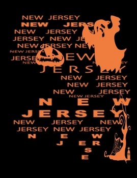 Paperback New Jersey: Unruled Blank Sketch Notebook 7.44" x 9.69" 100 pages 50 sheets Book