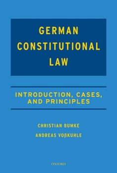 Hardcover Casebook on German Constitutional Law Book