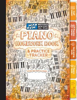 Paperback Piano Homework Book and Practice Tracker (Orange) Book