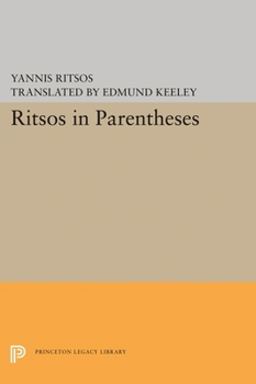 Hardcover Ritsos in Parentheses Book