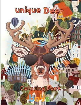 Paperback Unique Deer Coloring book boys: 8.5''x11''/ Deer Coloring Book