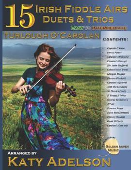 Paperback 15 Irish Fiddle Airs - Duets and Trios: Turlough O'Carolan - Easy to Intermediate Book