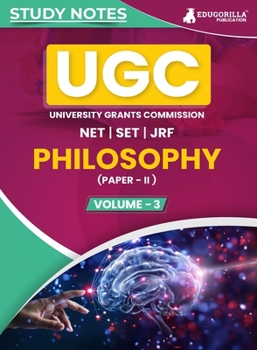 Paperback UGC NET Paper II Philosophy (Vol 3) Topic-wise Notes (English Edition) A Complete Preparation Study Notes with Solved MCQs Book