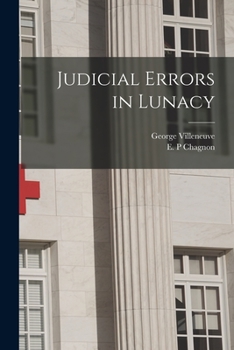 Paperback Judicial Errors in Lunacy [microform] Book