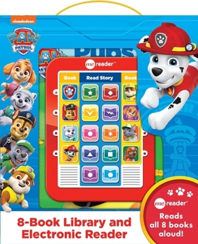 Hardcover Nickelodeon Paw Patrol: 8-Book Library and Electronic Reader Sound Book Set [With Electronic Reader and Battery] Book