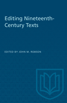 Paperback Editing Nineteenth-Century Texts Book