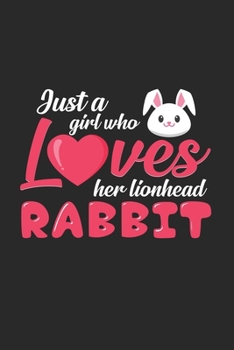 A girl who loves her lionhead rabbit: 6x9 RabbitBunny | dotgrid | dot grid paper | notebook | notes