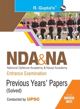 Paperback NDA & NA Entrance Examination: Previous Years Papers (Solved) (Big Size) Book