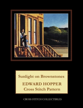 Paperback Sunlight on Brownstones: Edward Hopper Cross Stitch Pattern [Large Print] Book