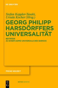 Hardcover Georg Philipp Harsdörffers Universalität [German] Book