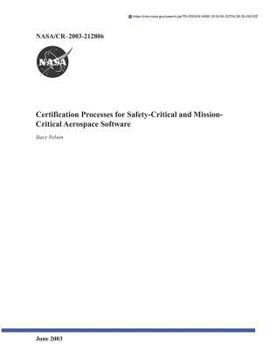 Paperback Certification Processes for Safety-Critical and Mission-Critical Aerospace Software Book