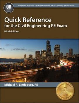 Paperback Quick Reference for the Civil Engineering PE Exam Book