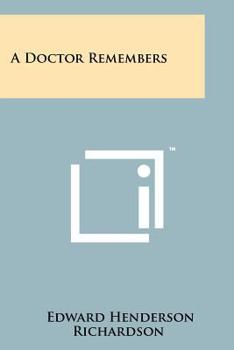 Paperback A Doctor Remembers Book