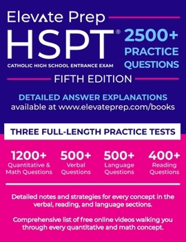 Paperback HSPT: 2500+ Practice Questions Book