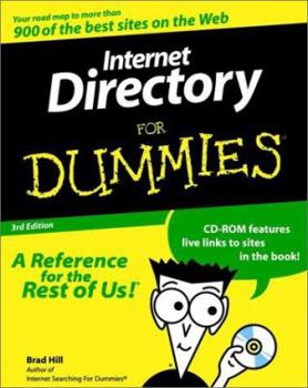 Paperback Internet Directory for Dummies [With CDROM] Book