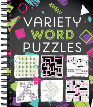 Spiral-bound Brain Games - Variety Word Puzzles Book