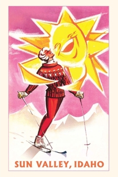 Paperback Vintage Journal Travel Poster, Sun Valley Hugs Book