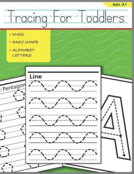 Paperback Tracing For Toddlers: Beginner to Tracing Lines, Shape & ABC Letters [Large Print] Book