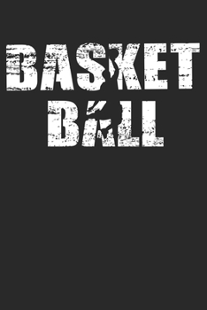 Paperback Basketball: 6 x 9 Dotted Dot Grid Notebook - Distressed Look Basketball Journal Gift For Basketball Players (108 Pages) Book