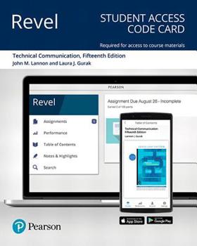 Printed Access Code Revel for Technical Communication -- Access Card Book