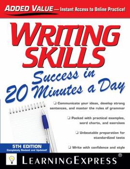 Paperback Writing Skills Success in 20 Minutes a Day Book