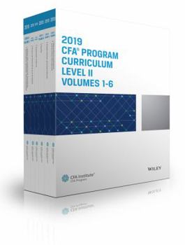 Paperback Cfa Program Curriculum 2019 Level II Volumes 1-6 Box Set Book