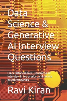 Paperback Data Science & Generative AI Interview Questions: Crack Data Science & Generative AI Interview in top product and service based companies Book