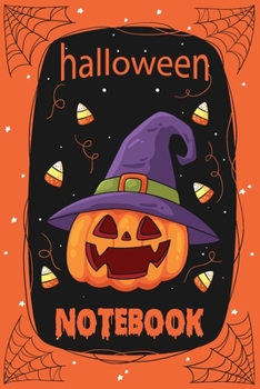 Halloween Notebook: Ruled Notebook Lined School Journal | 120 Pages | 6 x 9" | (Composition Books) | Graveyard Halloween gift