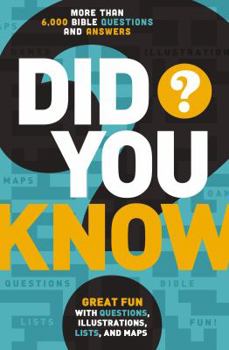 Paperback La Did You Know?: More Than 6,000 Bible Questions and Answers Book