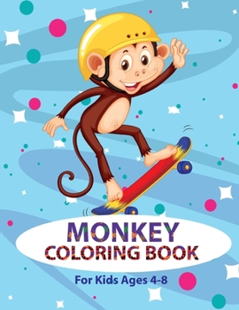Paperback Monkey Coloring Book: For Kids Ages 4-8 Book
