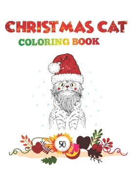 Paperback Christmas Cat Coloring Book