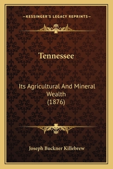 Paperback Tennessee: Its Agricultural And Mineral Wealth (1876) Book
