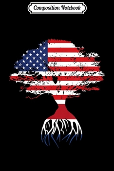 Composition Notebook: Dutch Roots American Flag Netherlands Gifts  Journal/Notebook Blank Lined Ruled 6x9 100 Pages