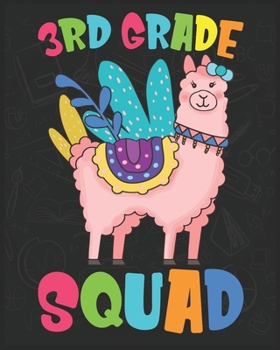 Paperback 3rd Grande Squad: Llama Notebook, First Day Of School Gift Notebook Book