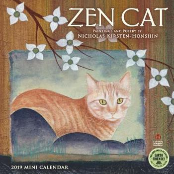 Zen Cat 2019 Mini Calendar: Paintings and Poetry by Nicholas Kirsten-Honshin