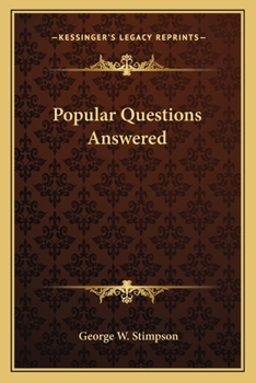 Paperback Popular Questions Answered Book