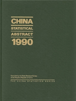 Hardcover China Statistical Abstract 1990 Book
