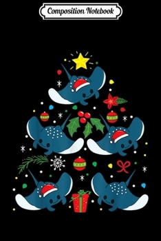 Composition Notebook: Manta Ray Christmas Ornament Tree Funny Fish Gift Journal/Notebook Blank Lined Ruled 6x9 100 Pages