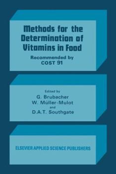 Paperback Methods for the Determination of Vitamins in Food: Recommended by Cost 91 Book