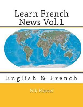 Paperback Learn French News Vol.1: English & French Book
