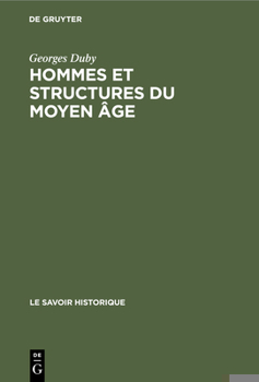 Hardcover Hommes Et Structures Du Moyen Âge: Recueil d'Articles [French] Book