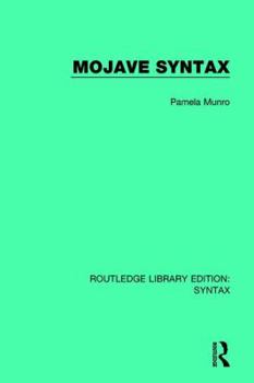 Paperback Mojave Syntax Book