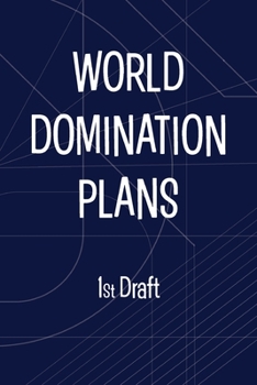 Paperback Sketchbook World Domination Plans: Blank Drawing Sketchbook Book