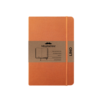 Paperback Moustachine Classic Linen Pocket Ochre Blank Flex Book