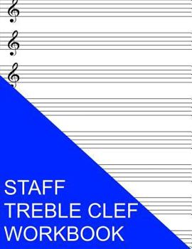 Paperback Staff Treble Clef Workbook Book
